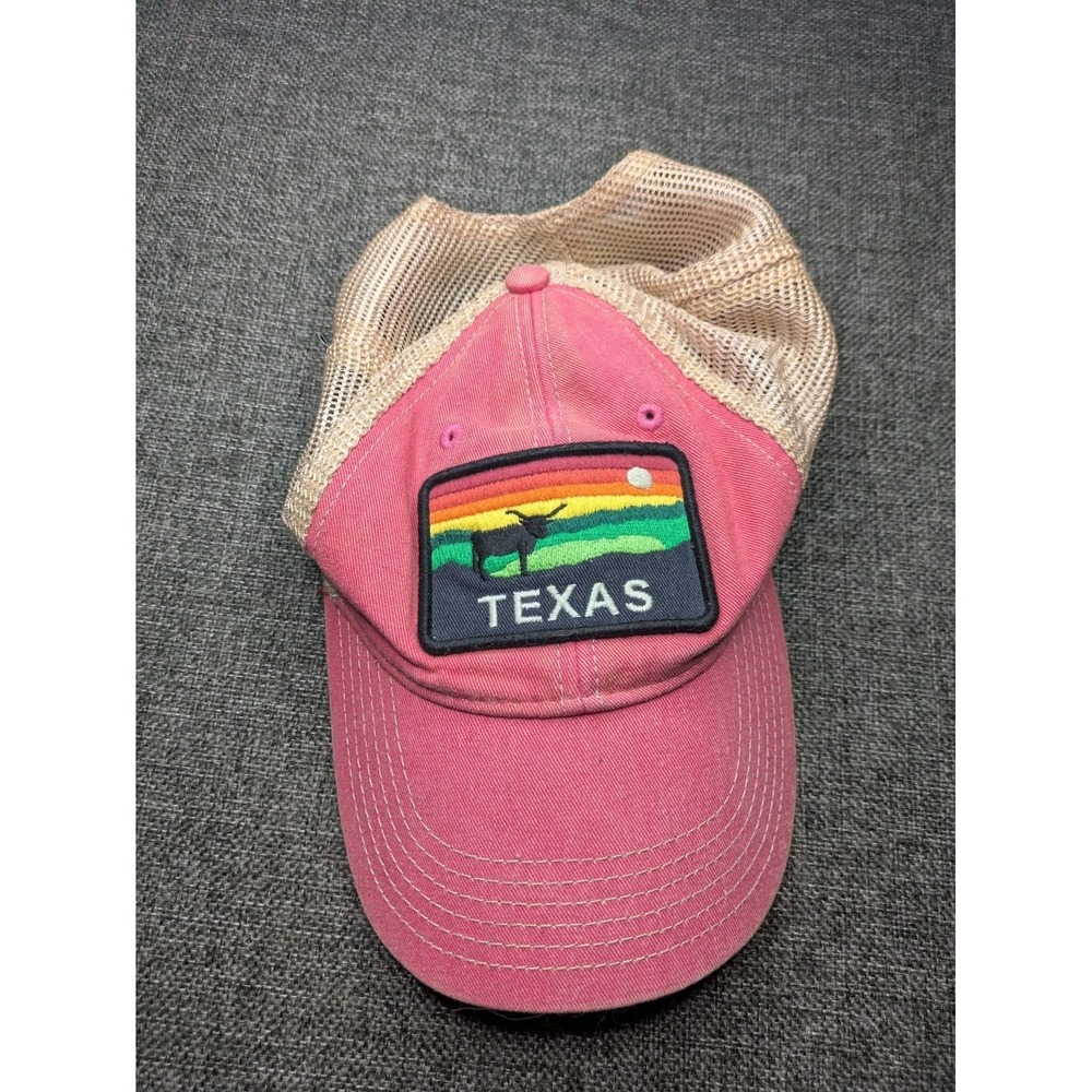 Vintage Legacy Texas Farm Sunset Patch Trucker Mesh Snapback Hat One Size